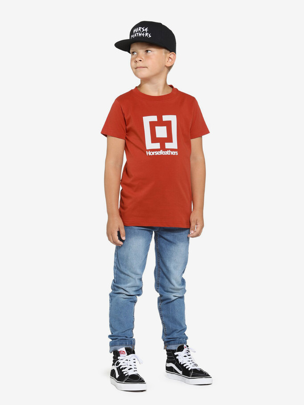 Horsefeathers Horsefeathers Kids Base T-Shirt - κόκκινο