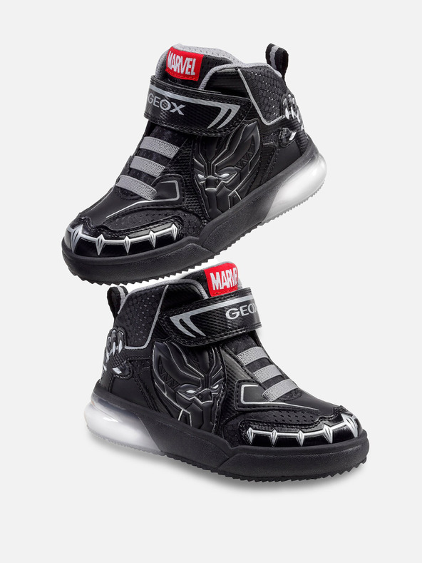 Geox Μαύρα αγορίστικα πάνινα παπούτσια Geox Grayjay