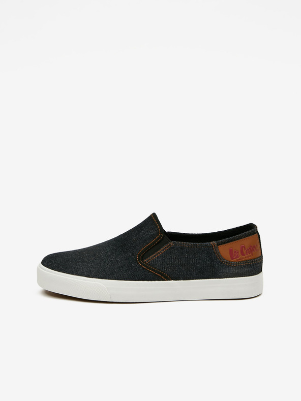Lee Cooper Μαύρα ανδρικά slip on sneakers Lee Cooper