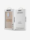 DKNY PU Leather Repeat Pattern Tonal Stripe Back Cover για iPhone 15 Pro Max Pink DKNY