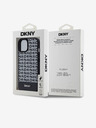 DKNY PU Leather Repeat Pattern Bottom Stripe MagSafe Back Cover για iPhone 15 Μαύρο DKNY