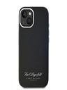 Karl Lagerfeld Κοκκώδες κάλυμμα πλάτης PU Hotel RSG για iPhone 15 Μαύρο Karl Lagerfeld