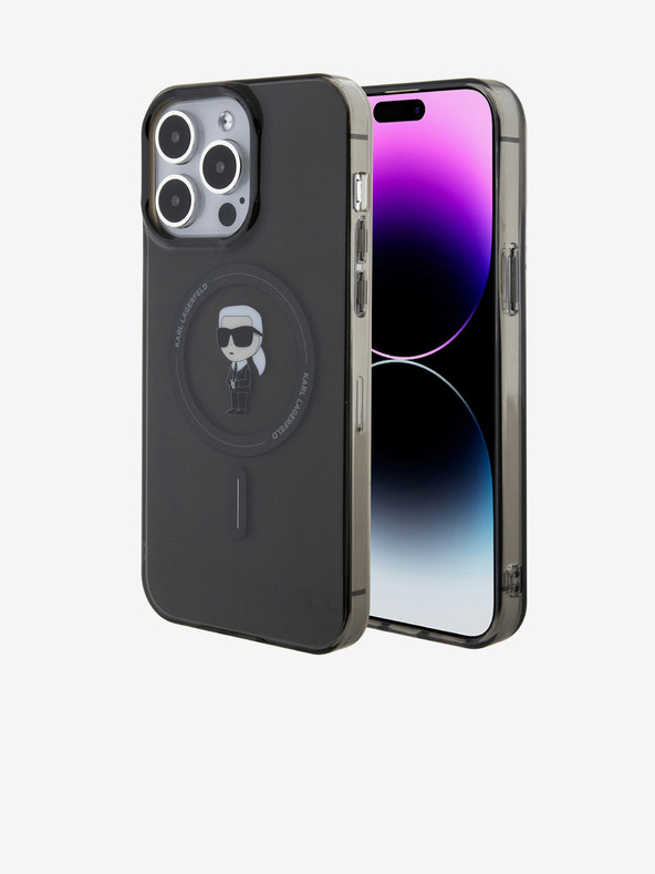 Karl Lagerfeld IML Ikonik MagSafe Back Cover για iPhone 15 Pro Max Μαύρο Karl Lagerfeld