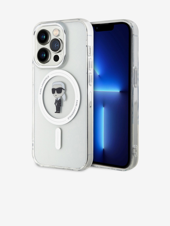 Karl Lagerfeld Karl Lagerfeld IML Ikonik Ikonik MagSafe Back Cover για iPhone 15 Pro Διαφανές