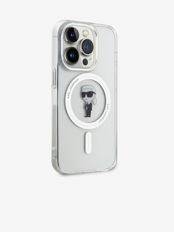 Karl Lagerfeld Karl Lagerfeld IML Ikonik Ikonik MagSafe Back Cover για iPhone 15 Pro Διαφανές