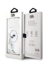 Karl Lagerfeld Karl Lagerfeld Liquid Glitter Karl και Choupette Heads MagSafe Back Cover για iPhone 15 Διαφανές