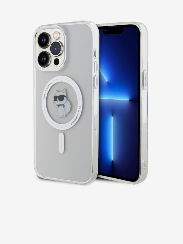 Karl Lagerfeld Karl Lagerfeld IML Choupette MagSafe Back Cover για iPhone 15 Pro Max Διαφανές