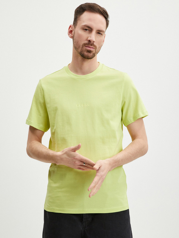 Guess Guess Aidy ανοιχτό πράσινο ανδρικό t-shirt