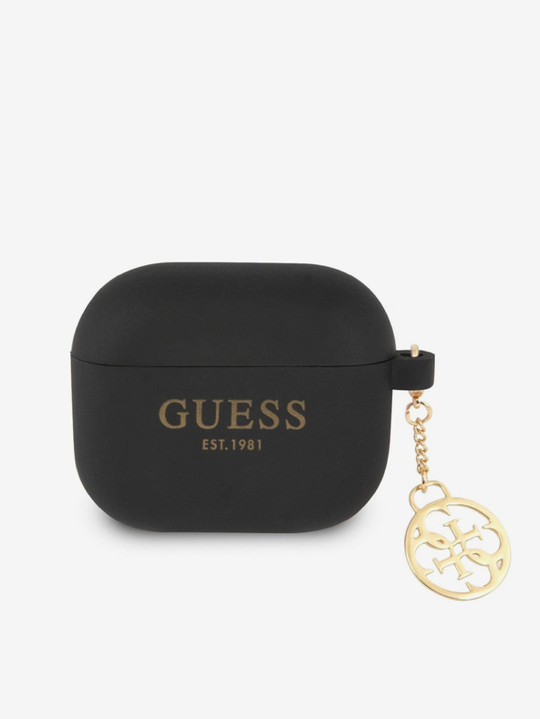 Guess Guess 4G Charm θήκη σιλικόνης για AirPods 3 Μαύρο