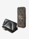 Guess Guess PU Leather 4G θήκη βιβλίου με μεταλλικό λογότυπο για iPhone 15 Pro Max καφέ