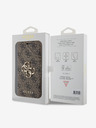 Guess Guess PU Leather 4G θήκη βιβλίου με μεταλλικό λογότυπο για iPhone 15 Pro Max καφέ