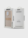 DKNY PU Leather Repeat Pattern Tonal Stripe Back Cover για iPhone 14 Pro Max Pink DKNY