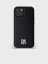 DKNY PU Leather Repeat Pattern Stack Logo Magsafe Back Cover για iPhone 15 Μαύρο DKNY