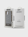 DKNY PU Leather Repeat Pattern Bottom Stripe MagSafe Back Cover για iPhone 15 Brown DKNY