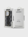 DKNY PU δέρμα καρό μοτίβο Magsafe πίσω κάλυμμα για iPhone 15 Pro μαύρο DKNY