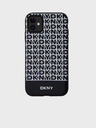 DKNY PU Leather Repeat Pattern Bottom Stripe MagSafe Back Cover για iPhone 11 Μαύρο DKNY