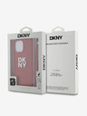 DKNY PU Leather Stack Logo Wrist Strap Back Cover για iPhone 15 Pro Red DKNY