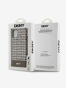 DKNY Κάλυμμα PU Leather Repeat Pattern Bottom Stripe MagSafe Back Cover για iPhone 11 Brown DKNY