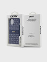 DKNY PU Leather Repeat Pattern Tonal Stripe Back Cover για iPhone 14 Blue DKNY