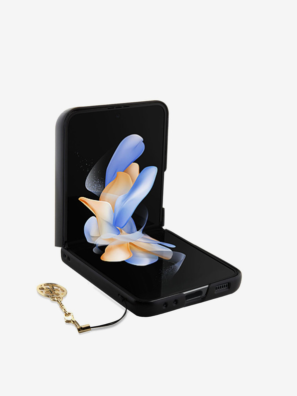 Guess Guess 4G Charm πίσω κάλυμμα για Samsung Galaxy Z Flip 5 καφέ