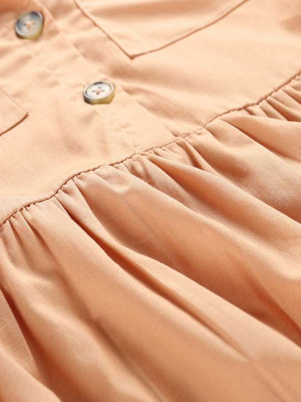 NAX Καφέ φόρεμα για κορίτσια NAX Erfo