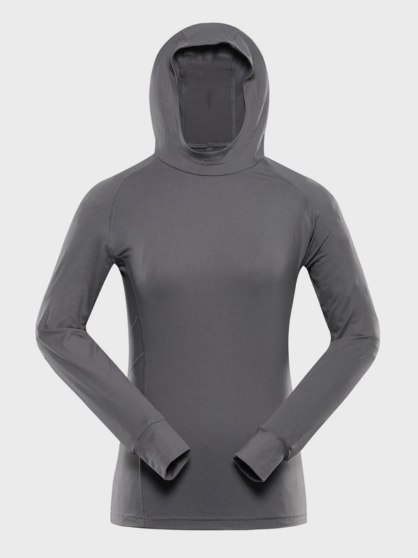 ALPINE PRO Alpine Pro Izara Γκρι Γυναικείο Γρήγορο στεγνό φούτερ με κουκούλα