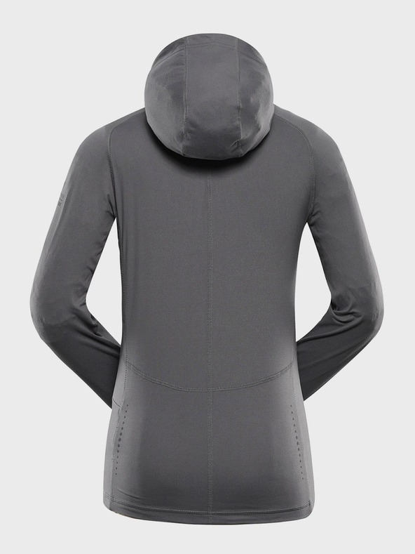 ALPINE PRO Alpine Pro Izara Γκρι Γυναικείο Γρήγορο στεγνό φούτερ με κουκούλα