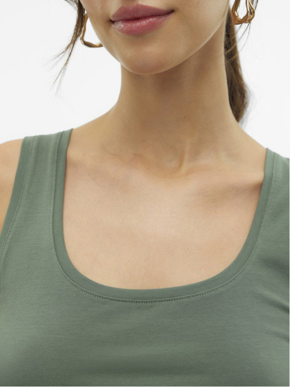 Vero Moda Πράσινο Vero Moda Lulu γυναικείο μπλουζάκι Vero Moda Lulu