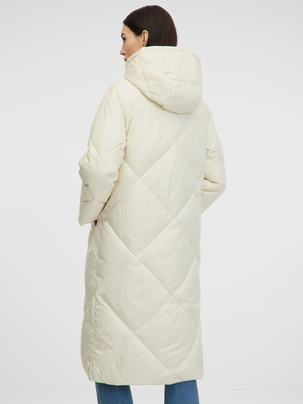 Orsay Κρεμ γυναικείο καπιτονέ παλτό ORSAY