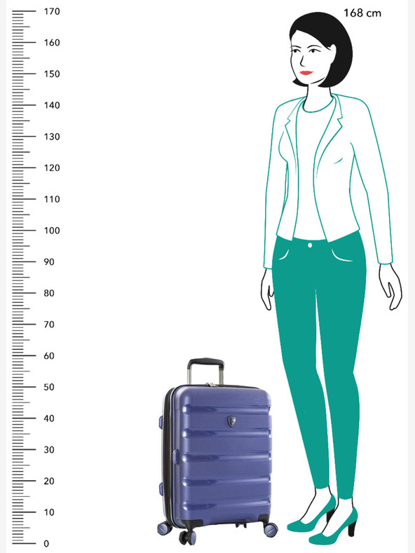 Heys Ταξιδιωτική θήκη Heys Metallix S Cobalt - Μπλε