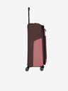 Travelite Ροζ και καφέ Travelite Viia 4w L