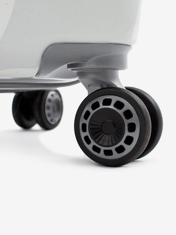 Heys Λευκή ταξιδιωτική βαλίτσα Heys White Camo M