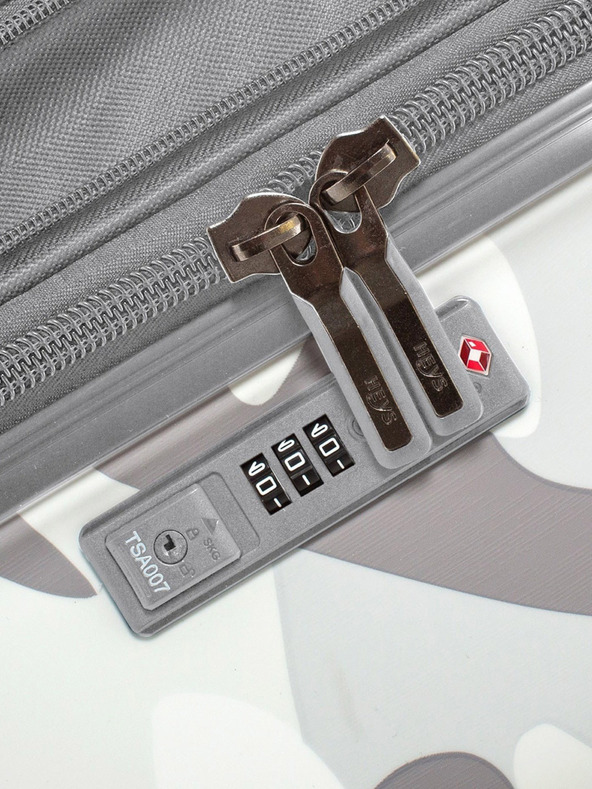 Heys Λευκή ταξιδιωτική βαλίτσα Heys White Camo M