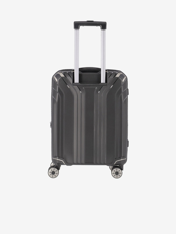 Travelite Σετ τριών ταξιδιωτικών βαλιτσών Travelite Elvaa 4w S,M,L Μαύρο