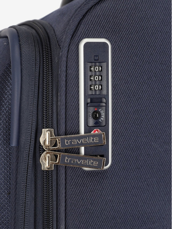Travelite Ταξιδιωτική βαλίτσα Travelite Miigo 4w M σε σκούρο μπλε χρώμα