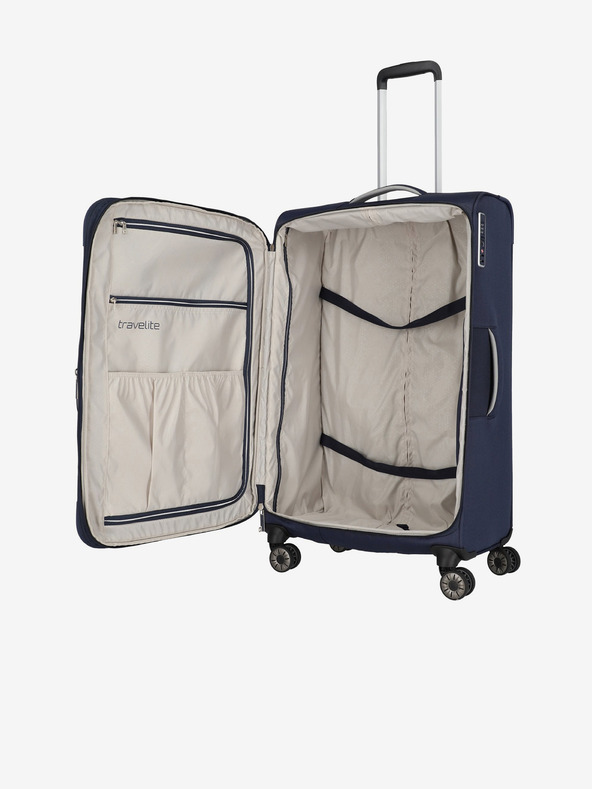 Travelite Ταξιδιωτική βαλίτσα Travelite Miigo 4w L σε σκούρο μπλε χρώμα
