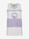 O'Neill Μωβ και λευκό γυναικείο O'Neill WOW TANKTOP μπλουζάκι με μοτίβο