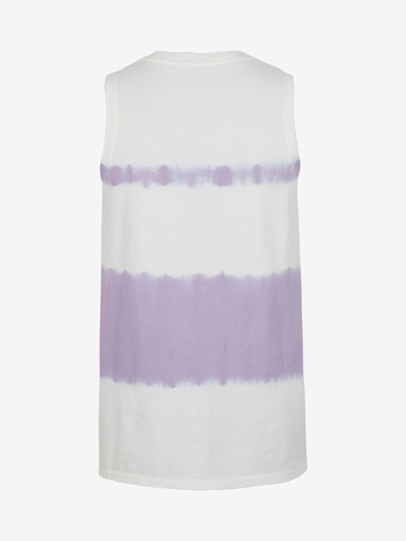O'Neill Μωβ και λευκό γυναικείο O'Neill WOW TANKTOP μπλουζάκι με μοτίβο