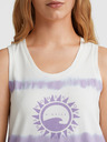 O'Neill Μωβ και λευκό γυναικείο O'Neill WOW TANKTOP μπλουζάκι με μοτίβο