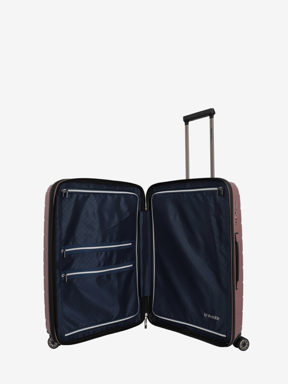Travelite Σετ τριών ροζ ταξιδιωτικών βαλιτσών Travelite Air Base S,M,L