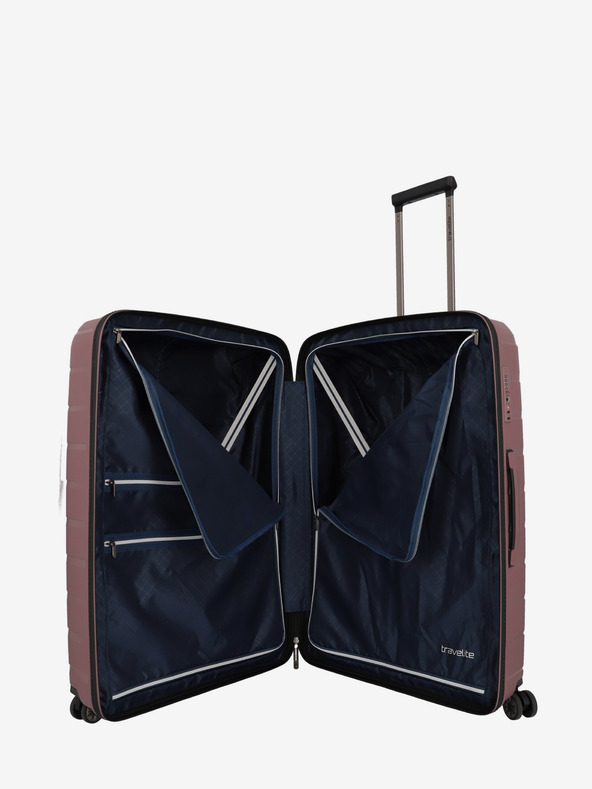 Travelite Σετ τριών ροζ ταξιδιωτικών βαλιτσών Travelite Air Base S,M,L