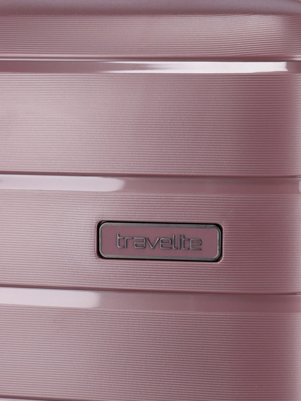 Travelite Σετ τριών ροζ ταξιδιωτικών βαλιτσών Travelite Air Base S,M,L