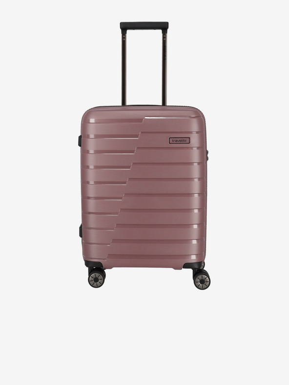 Travelite Σετ τριών ροζ ταξιδιωτικών βαλιτσών Travelite Air Base S,M,L