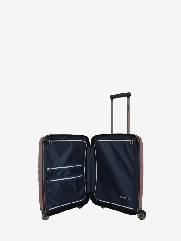 Travelite Σετ τριών ροζ ταξιδιωτικών βαλιτσών Travelite Air Base S,M,L