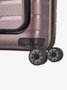 Travelite Ροζ ταξιδιωτική βαλίτσα Travelite Air Base 4w S Ταξιδιωτική βαλίτσα με μπροστινή τσέπη