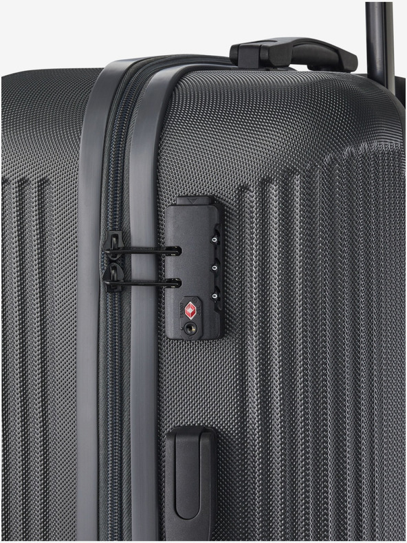 Travelite Σετ τριών ταξιδιωτικών βαλιτσών Travelite Bali σκούρο γκρι S,M,L