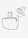 Reisenthel Μαύρη unisex τσάντα για ψώνια Reisenthel Easyshoppingbag με πουά