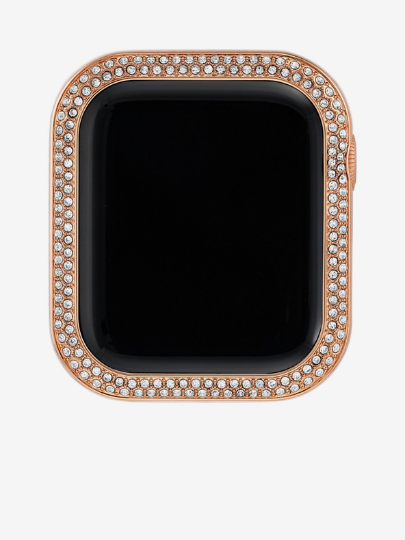 Anne Klein Lunette για Apple Watch με χρυσά κρύσταλλα σε ροζ χρώμα Anne Klein