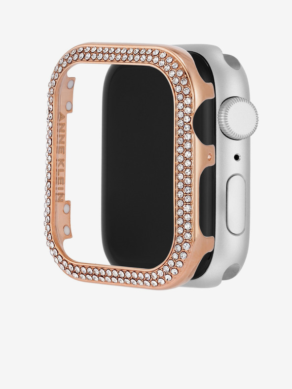Anne Klein Lunette για Apple Watch με χρυσά κρύσταλλα σε ροζ χρώμα Anne Klein