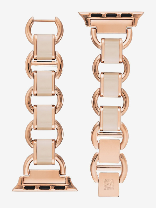 Anne Klein Γυναικείο λουράκι για Apple Watch 42/44/45/ultra 49mm σε ροζ χρυσό Anne Klein